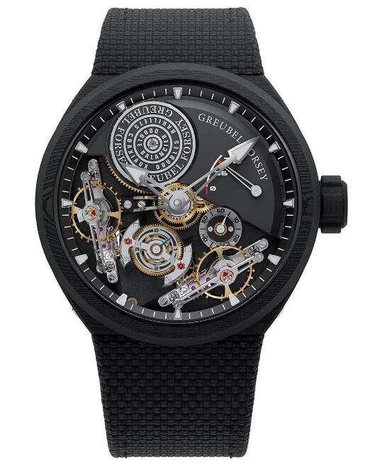 Review Greubel Forsey Double Balancier Convexe Carbon Black Replica Watch